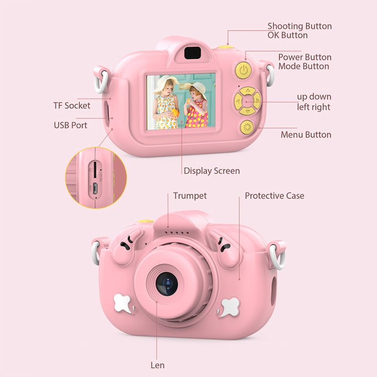 DC501 2.0-Inch 4X Zoom HD Digital Camera Mini Children Photography Camera, Color: Pink - Children Cameras by PMC Jewellery | Online Shopping South Africa | PMC Jewellery | Buy Now Pay Later Mobicred