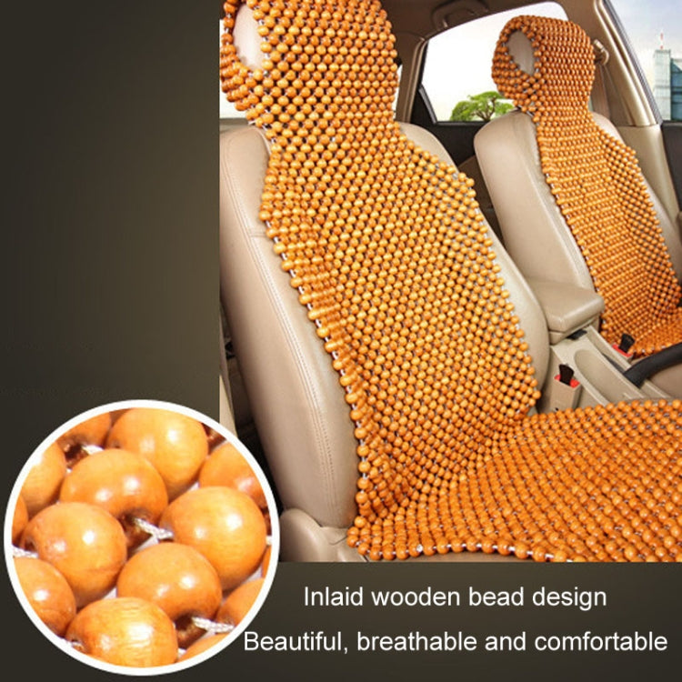 Car Wood Beaded Cushion Universal Car Seat Cover Summer Interior Supply(Red) - Seat Accessories by PMC Jewellery | Online Shopping South Africa | PMC Jewellery | Buy Now Pay Later Mobicred