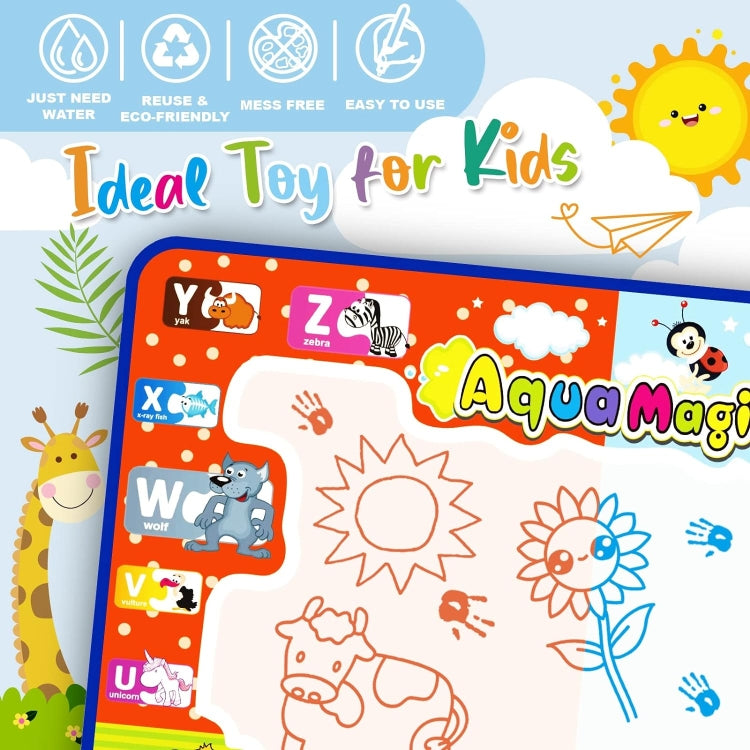 78x78cm Water Doodle Mat Writing Board Mat Magic Pen For Kids, Spec: Set 8 - Drawing Toys by PMC Jewellery | Online Shopping South Africa | PMC Jewellery | Buy Now Pay Later Mobicred