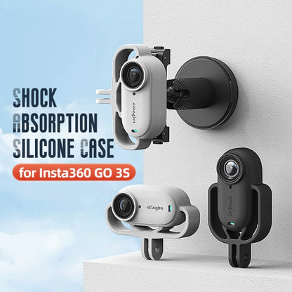 For Insta360 GO 3S Camera aMagisn Silicone Cover Shock-absorbing Protective Case(Vertical Gray) - Case & Bags by aMagisn | Online Shopping South Africa | PMC Jewellery | Buy Now Pay Later Mobicred