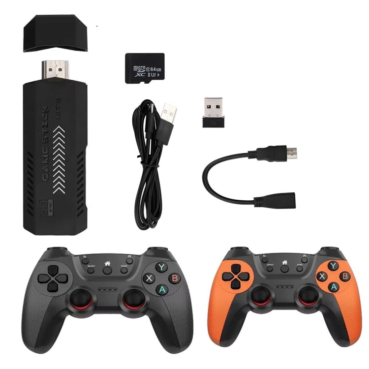 X2 Ultra Video Game Stick Console With 2.4G Double Wireless Controller 64GB - Pocket Console by PMC Jewellery | Online Shopping South Africa | PMC Jewellery | Buy Now Pay Later Mobicred