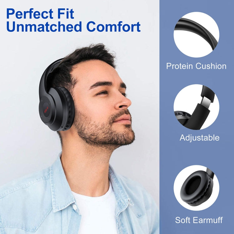 X5 Portable Digital Display Folding Headset FM Radio Headphones, Color: Charging Black - Radio Player by PMC Jewellery | Online Shopping South Africa | PMC Jewellery | Buy Now Pay Later Mobicred