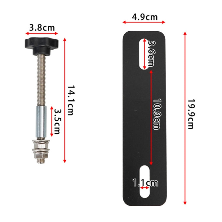 Traction Board Mounting Pins Kit Universal For 4.72"-6.69" Hole Spacing Recovery Tracks - Others by PMC Jewellery | Online Shopping South Africa | PMC Jewellery | Buy Now Pay Later Mobicred