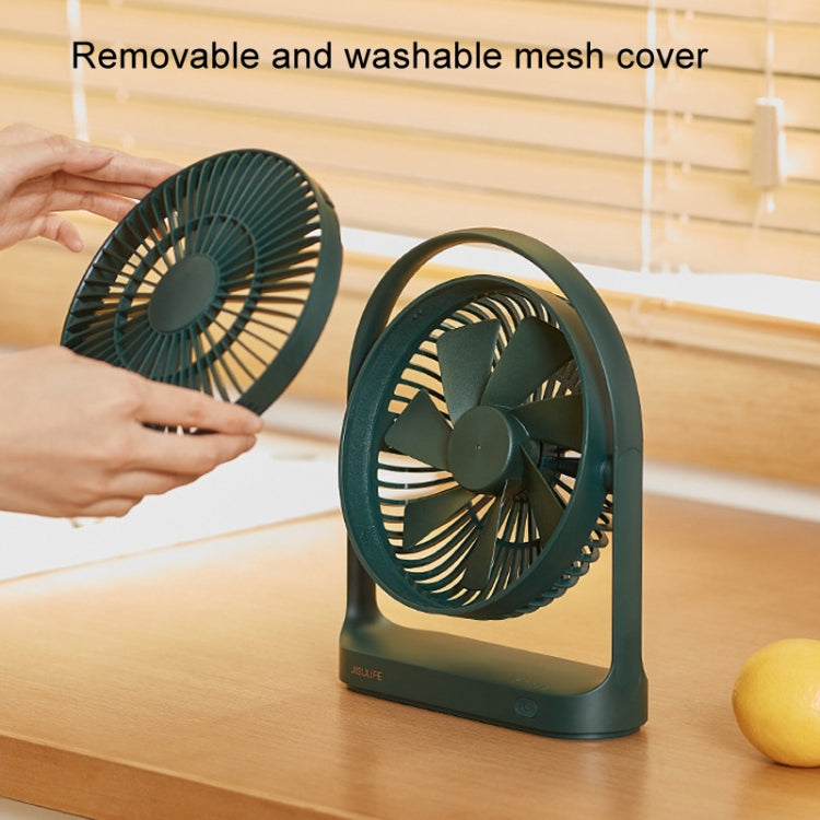 JisuLife FA19 4000mAh Wireless Rechargeable Desktop Mini Fan Silent Portable Fan(Green) - Electric Fans by PMC Jewellery | Online Shopping South Africa | PMC Jewellery | Buy Now Pay Later Mobicred