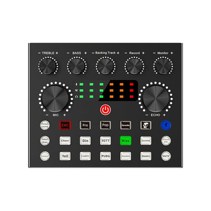 V8S Audio Mixer Live Voice Changer External Sound Card, Color: Black - Live Sound Effects Processors by PMC Jewellery | Online Shopping South Africa | PMC Jewellery | Buy Now Pay Later Mobicred