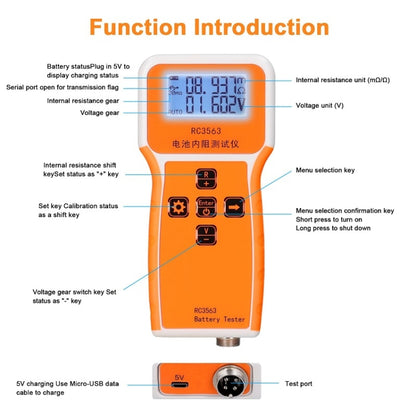 High-Precision Battery Voltage Internal Resistance Tester, Specifications: Host - Battery & Resistance Tester by PMC Jewellery | Online Shopping South Africa | PMC Jewellery | Buy Now Pay Later Mobicred