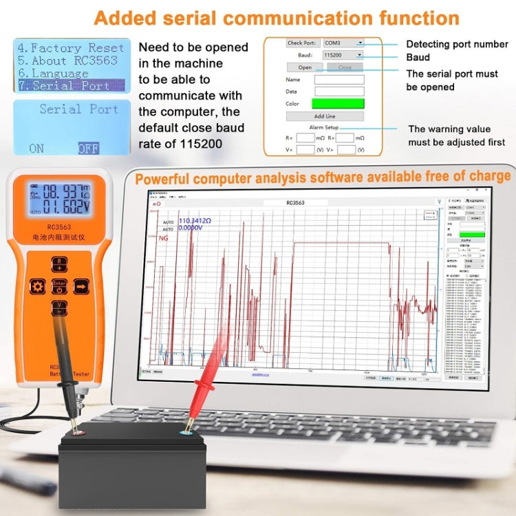 High-Precision Battery Voltage Internal Resistance Tester, Specifications: Host+Probe+Clip+Clamp - Battery & Resistance Tester by PMC Jewellery | Online Shopping South Africa | PMC Jewellery | Buy Now Pay Later Mobicred