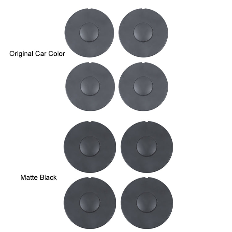 For 2024 Tesla Model 3 4pcs /Set Wheel Center Cover Modification Accessories(Matte Black) - Wheels Tires & Parts by PMC Jewellery | Online Shopping South Africa | PMC Jewellery | Buy Now Pay Later Mobicred