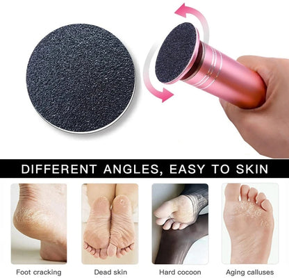 Electric Foot Grinder Calluses Dead Skin Remover With 60pcs Replaceable Sandpaper Discs US Plug(Black) - Grinding Tools & Accessories by PMC Jewellery | Online Shopping South Africa | PMC Jewellery | Buy Now Pay Later Mobicred