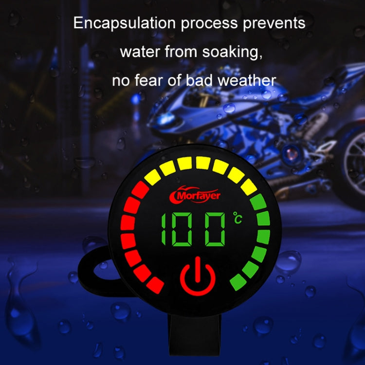 Morfayer Motorcycle Dual Display Intelligent Alarm Power Meter, Model: Voltmeter+Water Temperature Meter(Random Color Delivery) - Electrical Instruments by PMC Jewellery | Online Shopping South Africa | PMC Jewellery | Buy Now Pay Later Mobicred