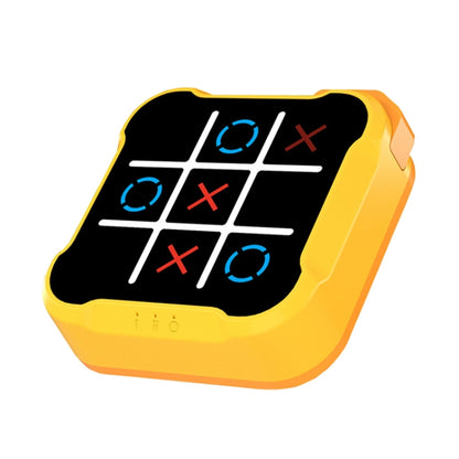 All-In-One Tic Tac Toe Game Machine Portable Desktop Puzzle Children Electronic Toys(Yellow Orange) - Table Games by PMC Jewellery | Online Shopping South Africa | PMC Jewellery | Buy Now Pay Later Mobicred