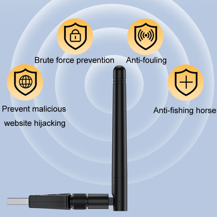 JINGHUA N5 Dual Band Driverless High Gain Antenna USB Wireless Network Card, Style: Antenna Model 600M - USB Network Adapter by JINGHUA | Online Shopping South Africa | PMC Jewellery | Buy Now Pay Later Mobicred