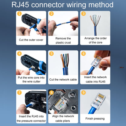 1U 100pcs / Can JINGHUA S688 Gigabit Transport Cabling Extruded Super Cat6 Dual Shield RJ45 8P8C Connector - Lan Cable and Tools by JINGHUA | Online Shopping South Africa | PMC Jewellery | Buy Now Pay Later Mobicred