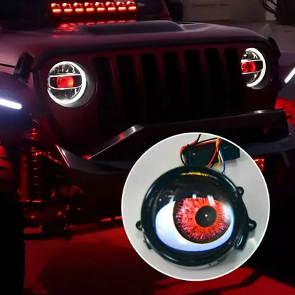 3-inch Car Motorcycle LED Demon Eye Light Modification(8 Modes With Lens) - Decorative Lights by PMC Jewellery | Online Shopping South Africa | PMC Jewellery | Buy Now Pay Later Mobicred