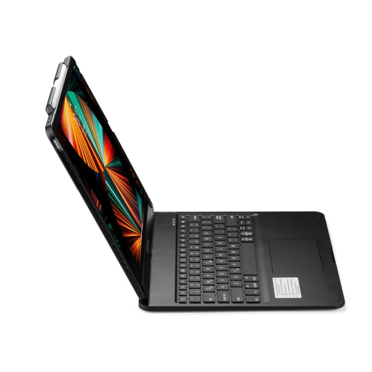 For iPad Pro 12.9 Inch 2022/2021/2020/2018 Tablet Bluetooth Touch Keyboard With Backlight 360 Degree Rotation(Black) - For iPad Pro by PMC Jewellery | Online Shopping South Africa | PMC Jewellery | Buy Now Pay Later Mobicred