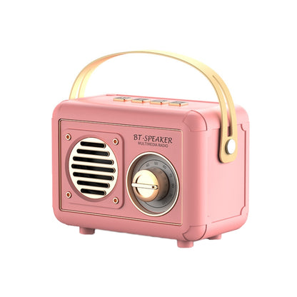 FT-BT20 Mini Retro Card USB Flash Drive FM Radio Wireless Bluetooth Speaker(Pink) - Mini Speaker by PMC Jewellery | Online Shopping South Africa | PMC Jewellery | Buy Now Pay Later Mobicred