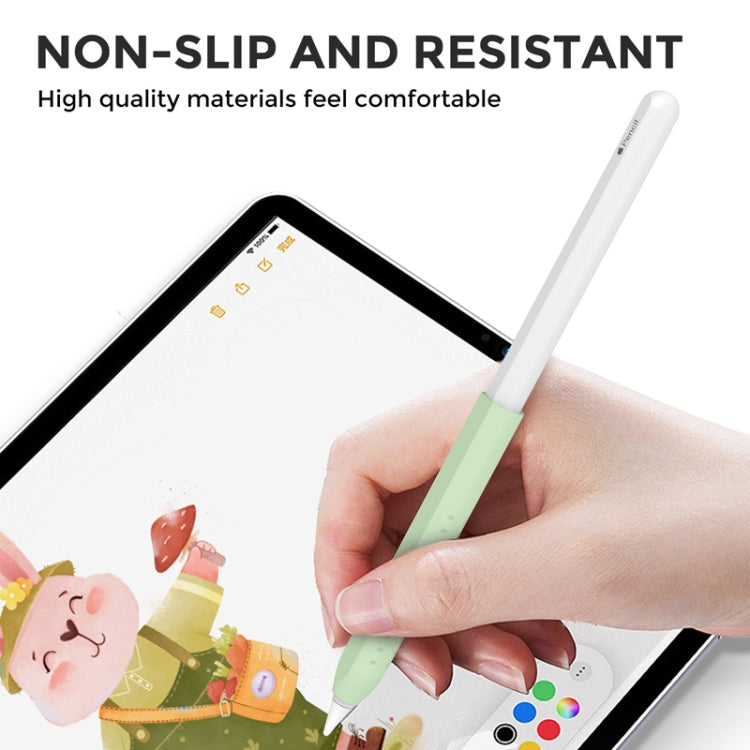 For Apple Pencil 1&2 AhaStyle PT182 Silicone Protective Grip Cover(Orange) - Pencil Accessories by AhaStyle | Online Shopping South Africa | PMC Jewellery | Buy Now Pay Later Mobicred