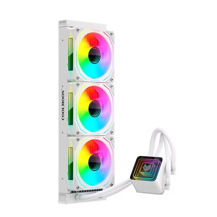 COOLMOON Glacier360 Computer Host Integrated ARGB CPU Water Cooler, Color: White - Fan Cooling by COOLMOON | Online Shopping South Africa | PMC Jewellery | Buy Now Pay Later Mobicred