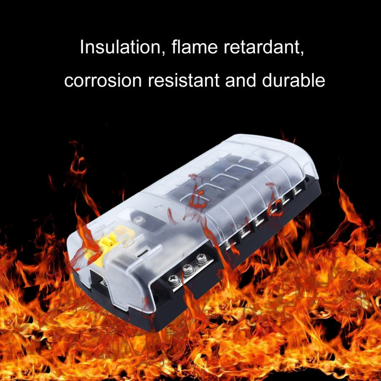 RV Yacht 12-way LED Insulated Flame-retardant Fuse Holder Box with Wire(Configuration 4) - Fuse by PMC Jewellery | Online Shopping South Africa | PMC Jewellery | Buy Now Pay Later Mobicred