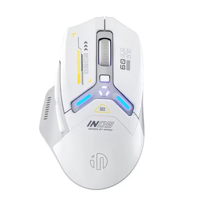 Inphic IN9 Tri-mode Wireless Bluetooth Gaming Office Computer Mouse(White Silent Edition) - Wireless Mice by Inphic | Online Shopping South Africa | PMC Jewellery | Buy Now Pay Later Mobicred