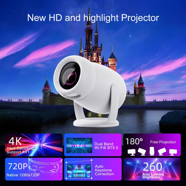 HY400 Android 12.0 System Intelligent Projector Portable Family Projector AU Plug - Mini Projector by PMC Jewellery | Online Shopping South Africa | PMC Jewellery | Buy Now Pay Later Mobicred