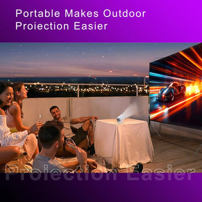 HY400 Android 12.0 System Intelligent Projector Portable Family Projector EU Plug - Mini Projector by PMC Jewellery | Online Shopping South Africa | PMC Jewellery | Buy Now Pay Later Mobicred