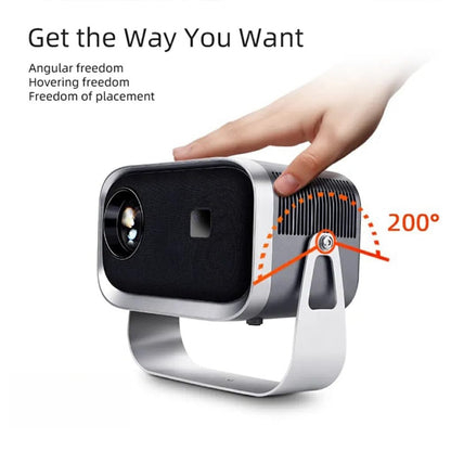 Same Screen Version For Mobile Phone Portable Mini Projector Smart Home Theater(EU Plug) - Mini Projector by PMC Jewellery | Online Shopping South Africa | PMC Jewellery | Buy Now Pay Later Mobicred