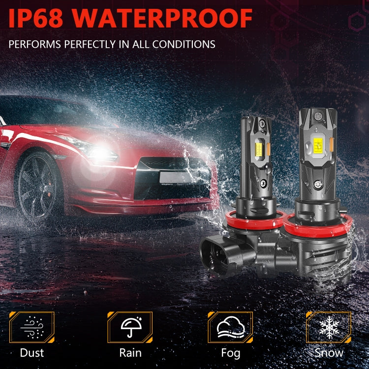 Car Universal Direct Plug LED Headlight Retrofit Bulb, Specifications: H8/H9/H11 - LED Headlamps by PMC Jewellery | Online Shopping South Africa | PMC Jewellery | Buy Now Pay Later Mobicred