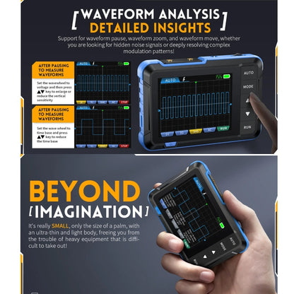 FNIRSI 2 In 1 Mini Portable Digital Oscilloscope Signal Generator, Set: Standard - Digital Multimeter by FNIRSI | Online Shopping South Africa | PMC Jewellery | Buy Now Pay Later Mobicred