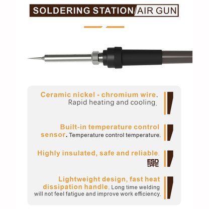 BAKU BA-898A+ 2-In-1 Soldering Station Hot Air Station Adjustable Temperature US Plug 110V - Electric Soldering Iron by BAKU | Online Shopping South Africa | PMC Jewellery | Buy Now Pay Later Mobicred