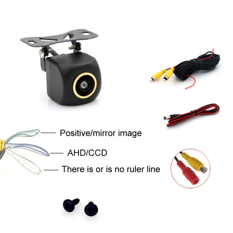 Car Universal HD Night Vision Rear View Reversing Three-Control Fisheye Camera, Style: AHD720P Plug-in - Rear View Cameras by PMC Jewellery | Online Shopping South Africa | PMC Jewellery | Buy Now Pay Later Mobicred