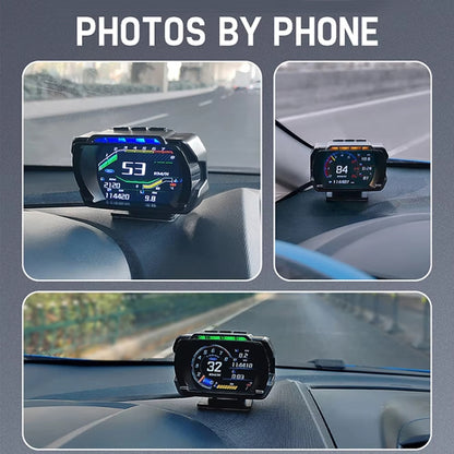 HUD Head-up Display OBD LCD Mileage Speedometer(Spanish Version) - Head Up Display System by PMC Jewellery | Online Shopping South Africa | PMC Jewellery | Buy Now Pay Later Mobicred