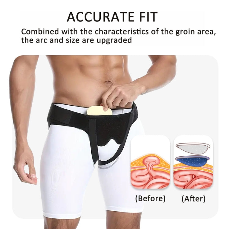 Adult Men Hernia Belt With 2 Removable Compression Pads Groin Care Belt, Size: M - Corrector by PMC Jewellery | Online Shopping South Africa | PMC Jewellery | Buy Now Pay Later Mobicred