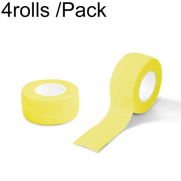 4rolls /Pack 2.5cm X 4.5m Cartoon Non-Woven Sports Protection Bandage, Color: Yellow - Physiotherapy Sports Tape by PMC Jewellery | Online Shopping South Africa | PMC Jewellery | Buy Now Pay Later Mobicred