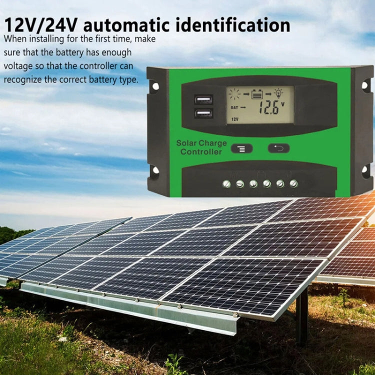 10A 12V/24V Solar Charge And Discharge Controller Dual USB Port LCD Solar Cells Panel Charge Regulator - Others by PMC Jewellery | Online Shopping South Africa | PMC Jewellery | Buy Now Pay Later Mobicred