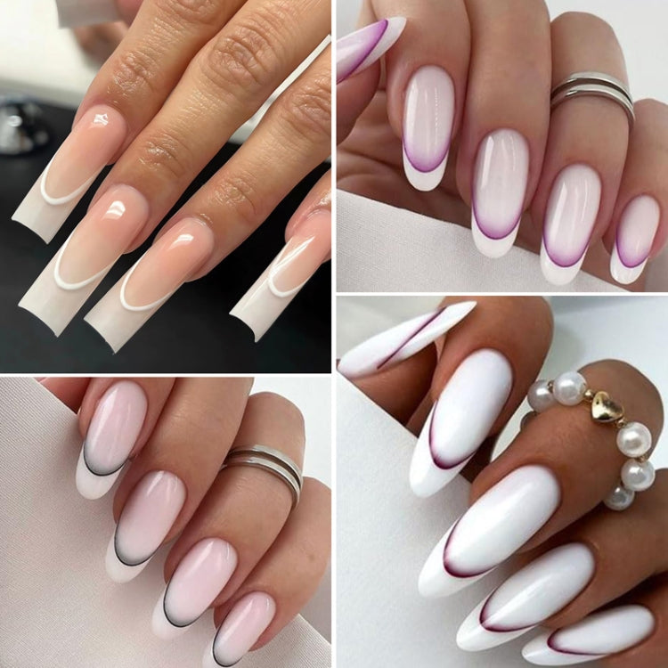 SD-1928 Line Nail Art Stickers Self-Adhesive Gradient Color French Manicure Stickers DIY Nail Tips Decals - Nail Stickers by PMC Jewellery | Online Shopping South Africa | PMC Jewellery | Buy Now Pay Later Mobicred