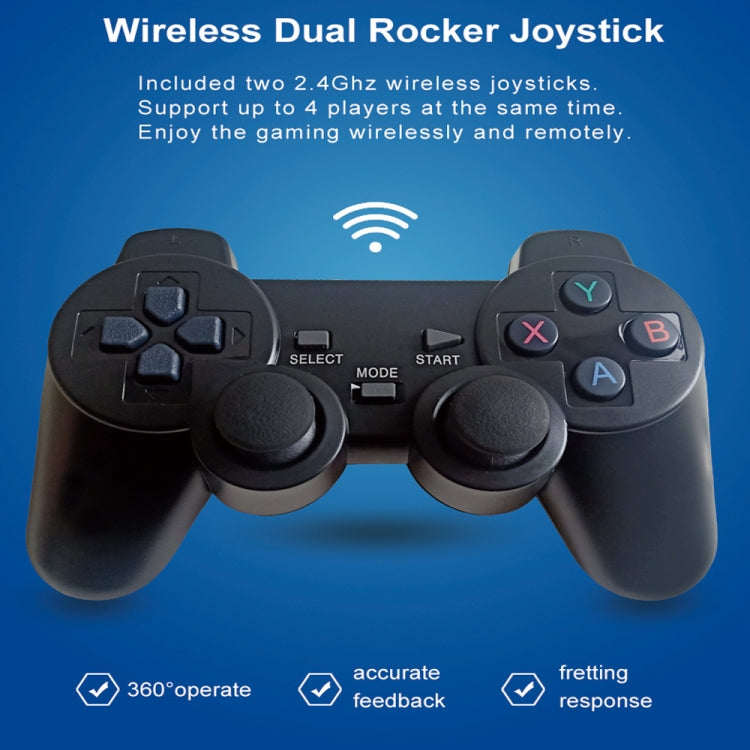 W8PRO 64G Dual System HD Wireless Joystick Retro Gaming Console With 36000+ Games UK Plug - Pocket Console by PMC Jewellery | Online Shopping South Africa | PMC Jewellery | Buy Now Pay Later Mobicred