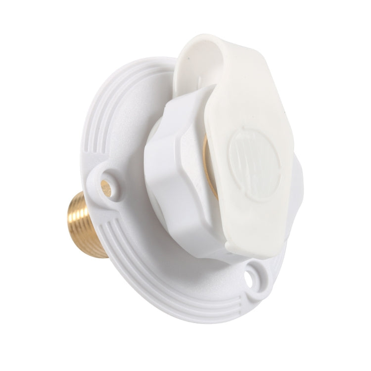 RV Brass Water Inlet Check Valve Yacht Accessories, Color: White - Marine Accessories & Parts by PMC Jewellery | Online Shopping South Africa | PMC Jewellery | Buy Now Pay Later Mobicred