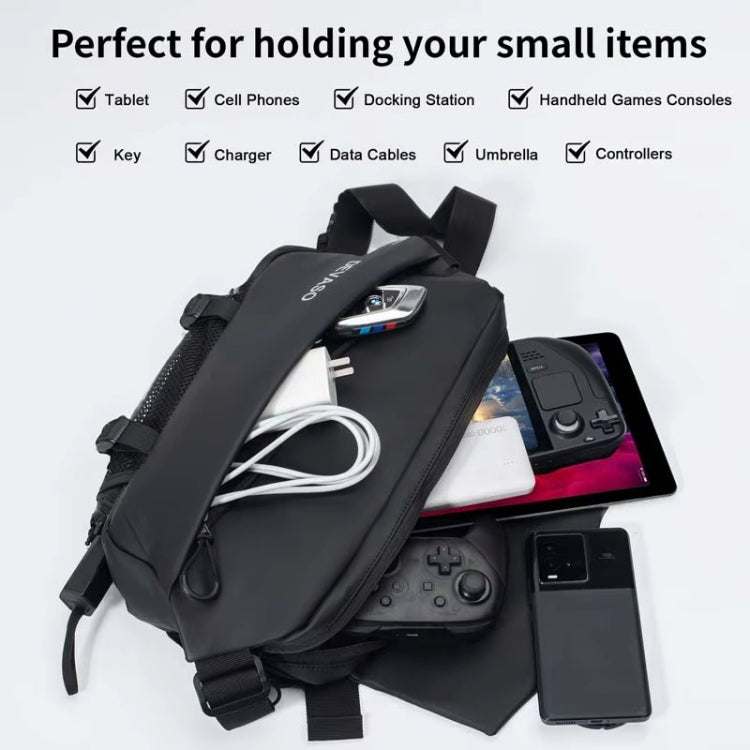 DEVASO Magnetic Crossbody Bag Game Console Accessories Handheld Organizer Bag(Black Magnetic) - Bags by DEVASO | Online Shopping South Africa | PMC Jewellery | Buy Now Pay Later Mobicred