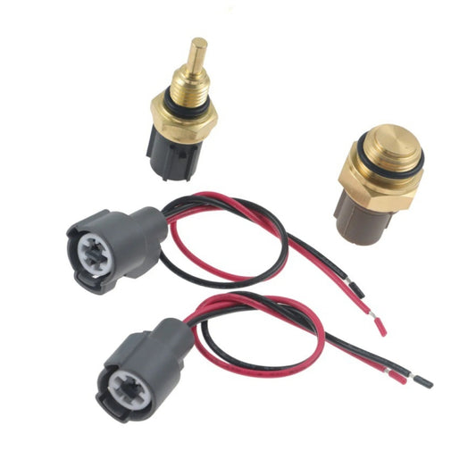 For Honda Civic Radiator Coolant Fan Switch Temperature Sensor Plus Wiring Harness(1set) - Automobiles Sensors by PMC Jewellery | Online Shopping South Africa | PMC Jewellery | Buy Now Pay Later Mobicred