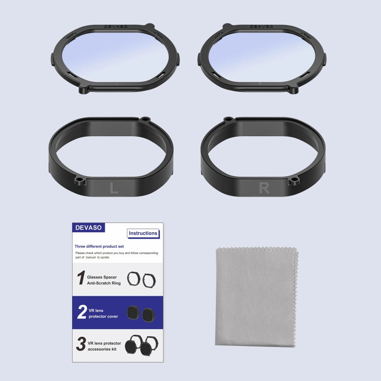 For PlayStation VR 2 DEVASO 4 In 1 Glasses Anti-scratch Ring Lens - VR Accessories by DEVASO | Online Shopping South Africa | PMC Jewellery | Buy Now Pay Later Mobicred