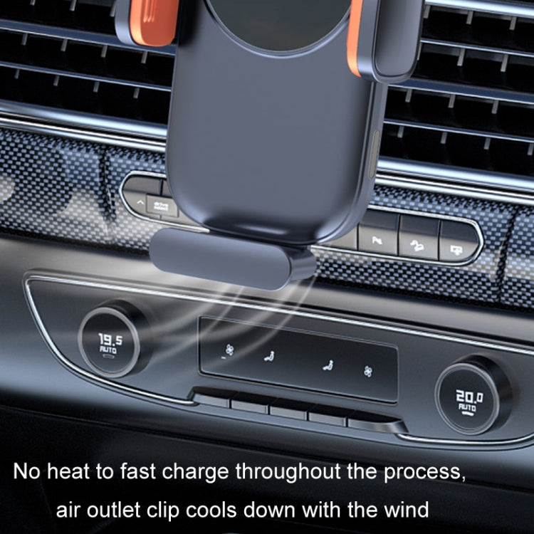 Car Wireless Charging Outlet Navigation Mobile Phone Holder(Single Hook Type) - Wireless Charger Holders by PMC Jewellery | Online Shopping South Africa | PMC Jewellery | Buy Now Pay Later Mobicred