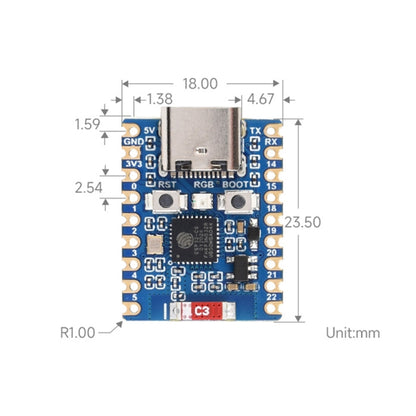 Waveshare ESP32-C6 Mini WiFi 6 & Bluetooth 5 Dual Processors Development Board, Spec: Zero-M - Boards & Shields by Waveshare | Online Shopping South Africa | PMC Jewellery | Buy Now Pay Later Mobicred