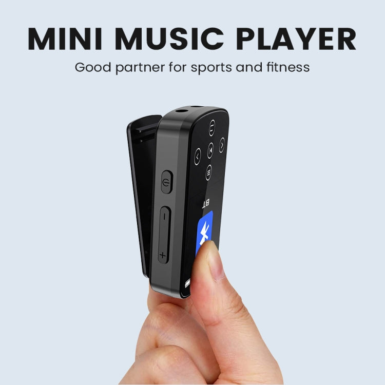 MP3 Bluetooth Music Player HIFI Sports Clip Touch Screen MP4, Memory: No TF Card(Black) - MP3 Player by PMC Jewellery | Online Shopping South Africa | PMC Jewellery | Buy Now Pay Later Mobicred