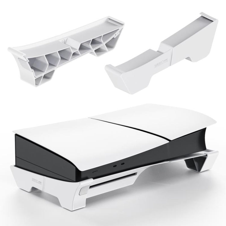 For PS5 Slim STARTRC GAMES Base Horizontal Placement Bracket Game Console Horizontal Fixed Cooling Base(White Upgraded Digital/Disc Universal) - Holder by STARTRC GAMES | Online Shopping South Africa | PMC Jewellery | Buy Now Pay Later Mobicred