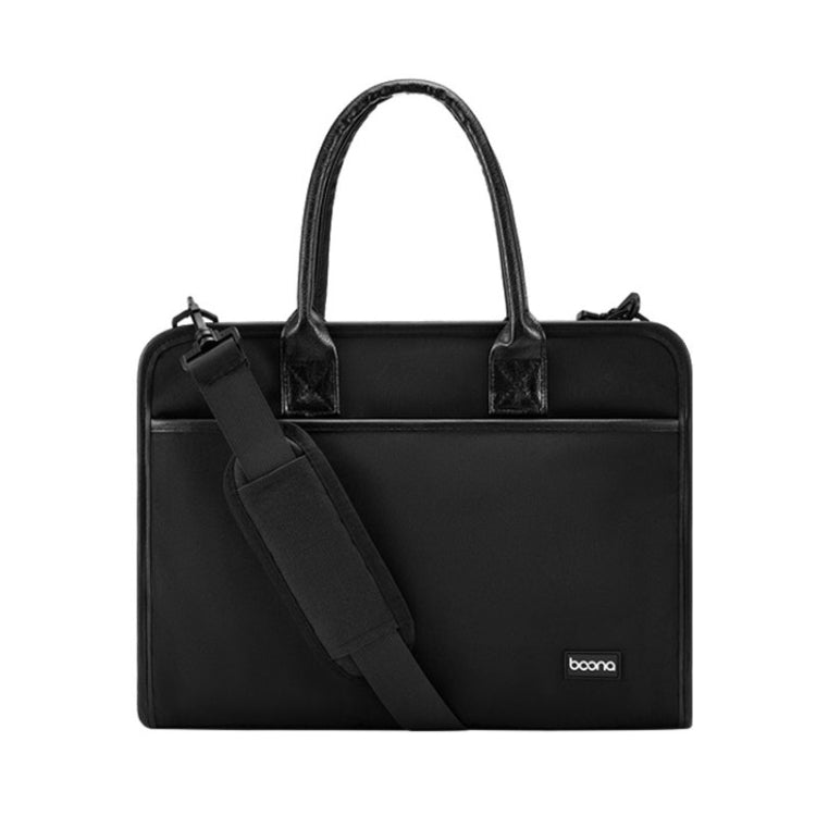 Baona BN-I009 14-inch Large-capacity Shock-absorbing And Wear-resistant Laptop Bag(Black) - 14.1 inch by Baona | Online Shopping South Africa | PMC Jewellery | Buy Now Pay Later Mobicred