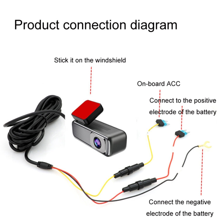 2K High-Definition Night Vision With Monitoring Driving Recorder, Specifications: Front And Rear - Car DVRs by PMC Jewellery | Online Shopping South Africa | PMC Jewellery | Buy Now Pay Later Mobicred