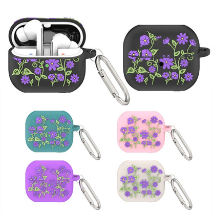 For Samsung Galaxy Buds 3 / 3 Pro L11 Epoxy Violet Bluetooth Earphone Silicone Protective Cover(Light Purple) - Samsung Earphone Case by PMC Jewellery | Online Shopping South Africa | PMC Jewellery | Buy Now Pay Later Mobicred