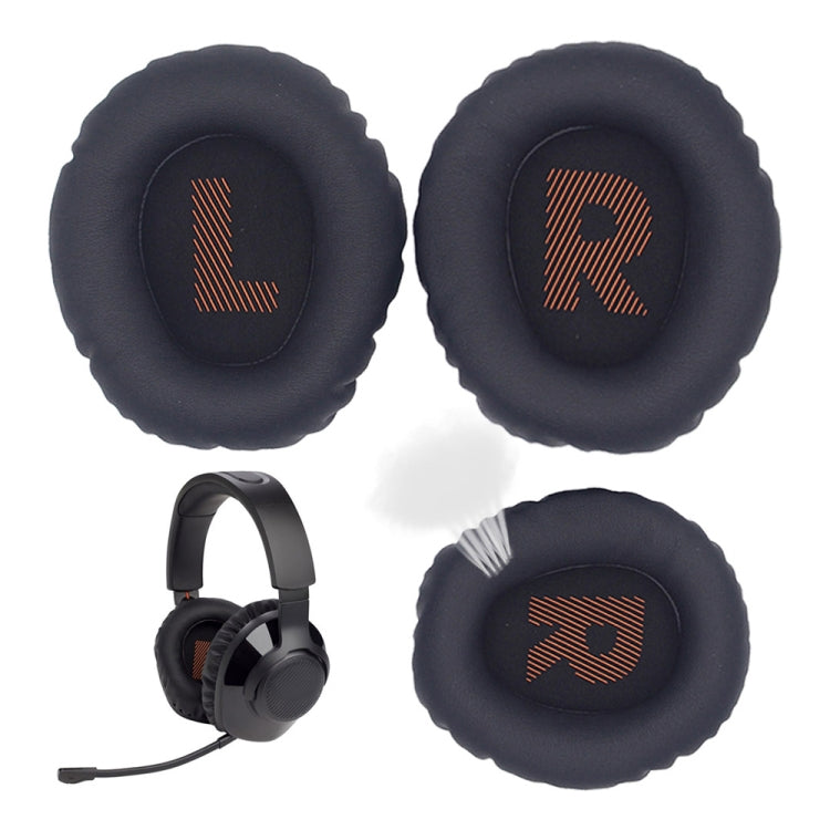 1pair For JBL Quantum 350 / 360 Headphone Leather Sponge Cover Earmuffs(Orange) - Earmuff & Pad by PMC Jewellery | Online Shopping South Africa | PMC Jewellery | Buy Now Pay Later Mobicred