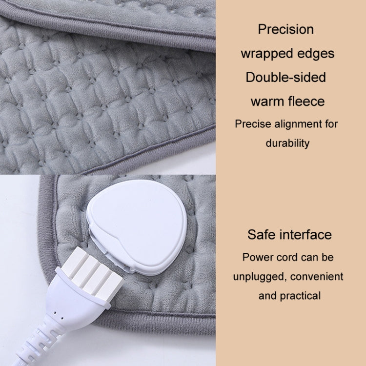 Electric Heating Blanket Physiotherapy Heating Pad Office Home Temperature Control Waist Belt Warming Blanket, Plug: AU Plug(Gray) - Electric Blankets by PMC Jewellery | Online Shopping South Africa | PMC Jewellery | Buy Now Pay Later Mobicred